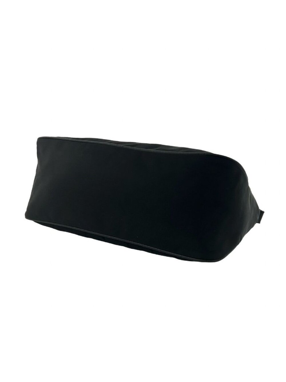 ★SOLD★ Prada Triangle Logo Nylon Leather Shoulder Bag Semi Black - Picture 8 of 10